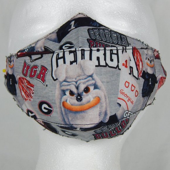 How 'bout them Dawgs Handmade Face Mask Kids 5-10y - Picture 3 of 6